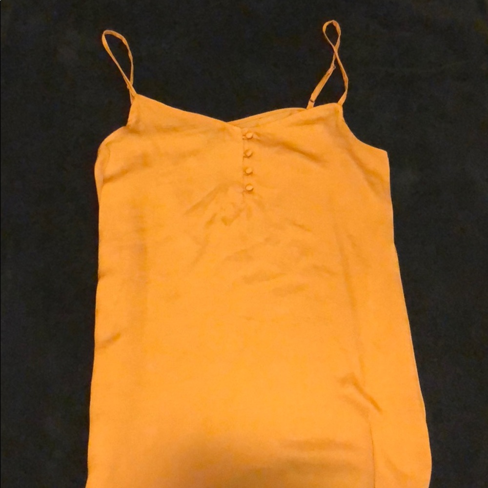 Yellow Tank Top With Buttons